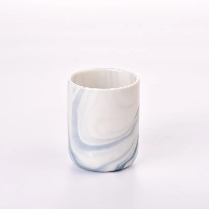 Votive Marble Ceramic Candle Jar with Home Decor Wholesale