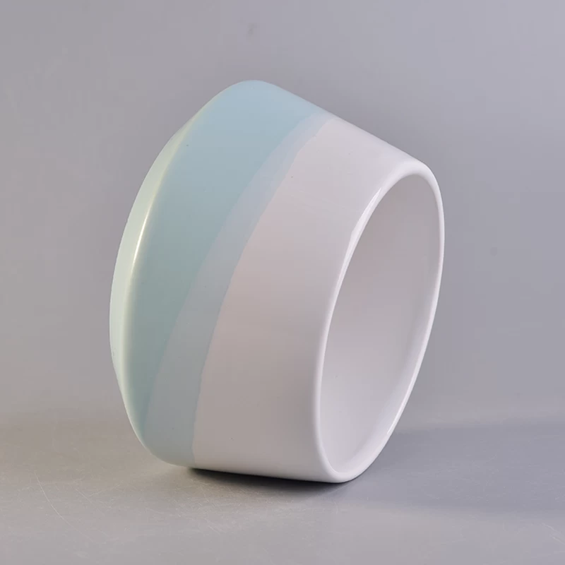 scented ceramic candle holders with glossy glazing
