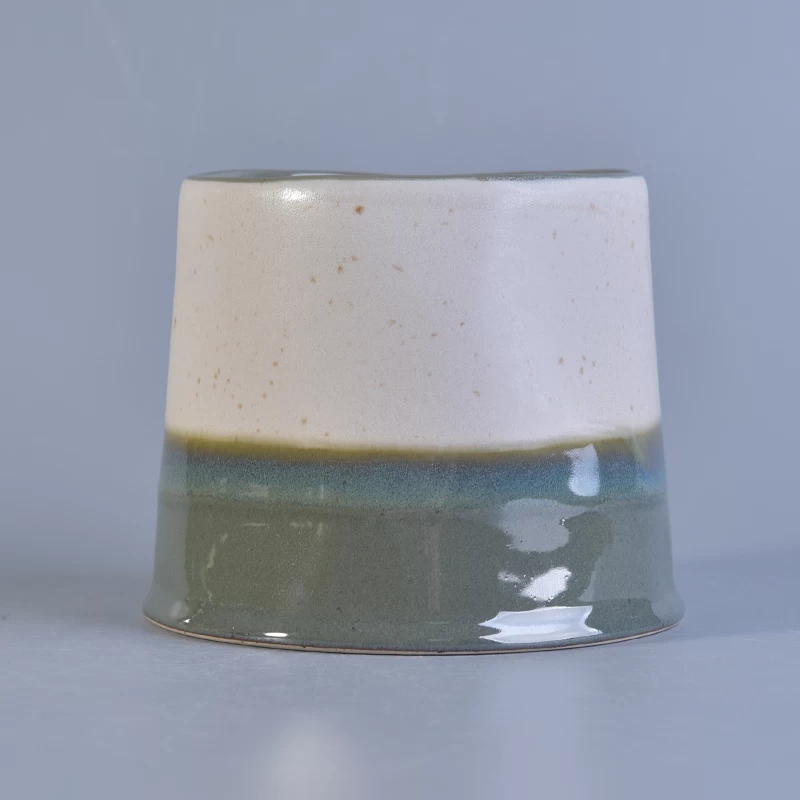 hand made ceramic candle jar