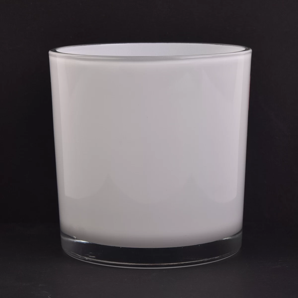 cylinder glass candle jar for 14 oz wax