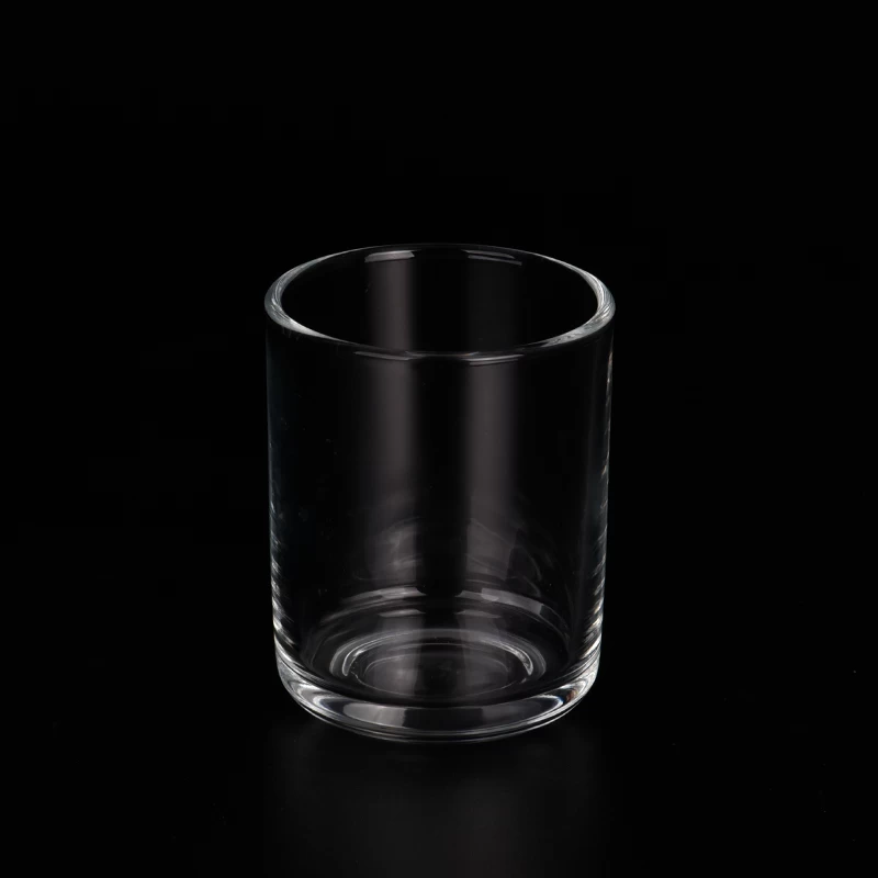  6oz  clear glass candle vessel round bottom glass jar wholesale