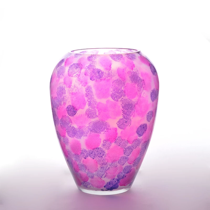 Handblown glass vase