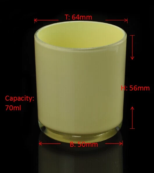 HOT Wholesale handmade round glass candle holder