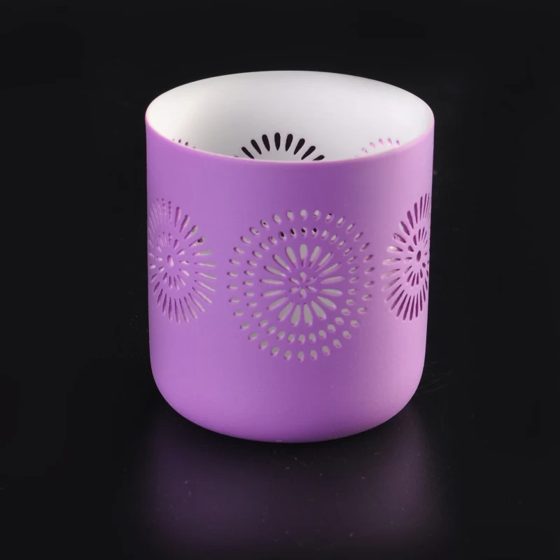 New pattern ceramic votive holder candle jars