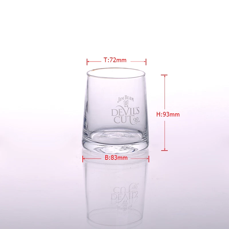 Wholesale high quanlity drinking glass tumbler stemless wine glass cup