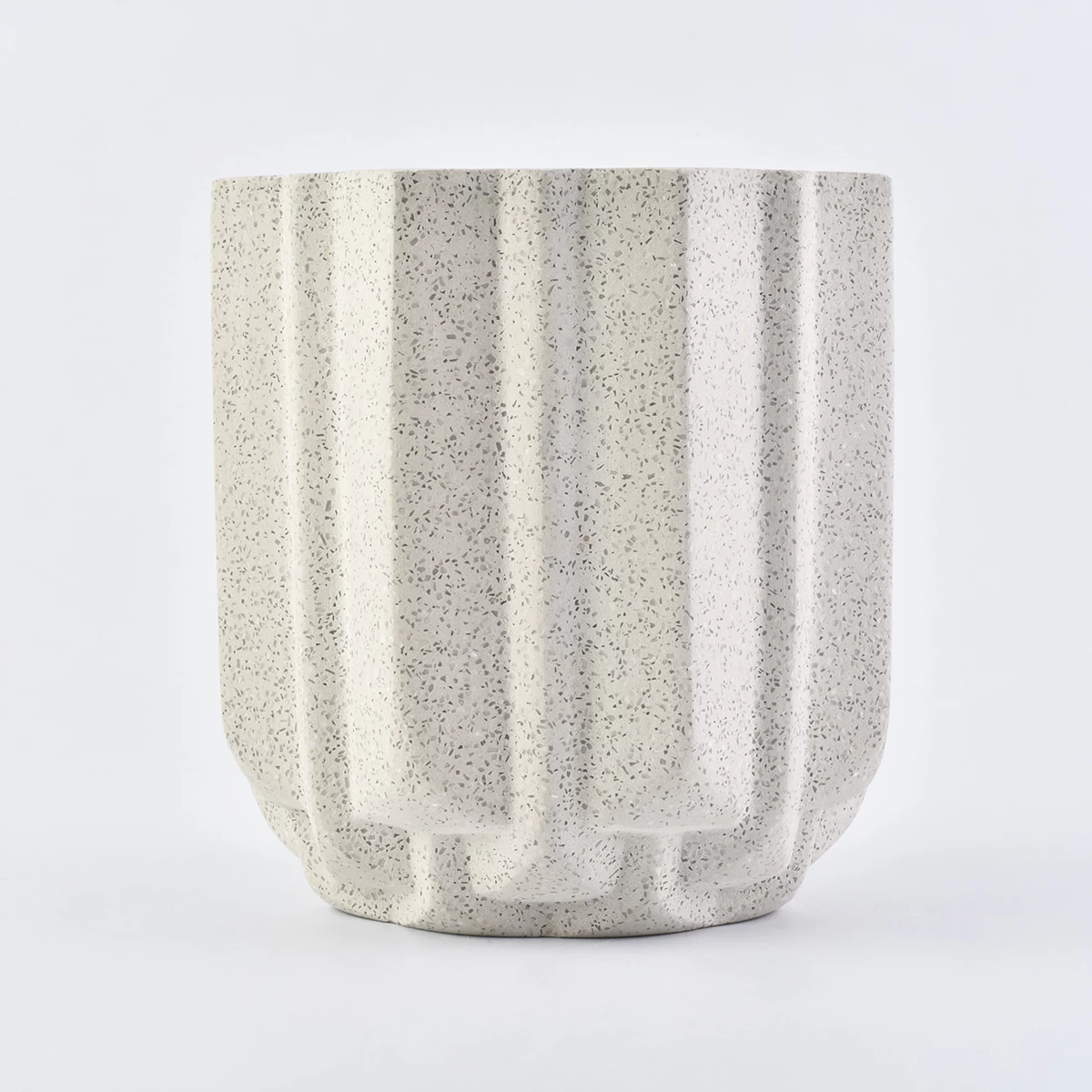 13oz concrete cement ceramic candle jars from Sunny Glassware