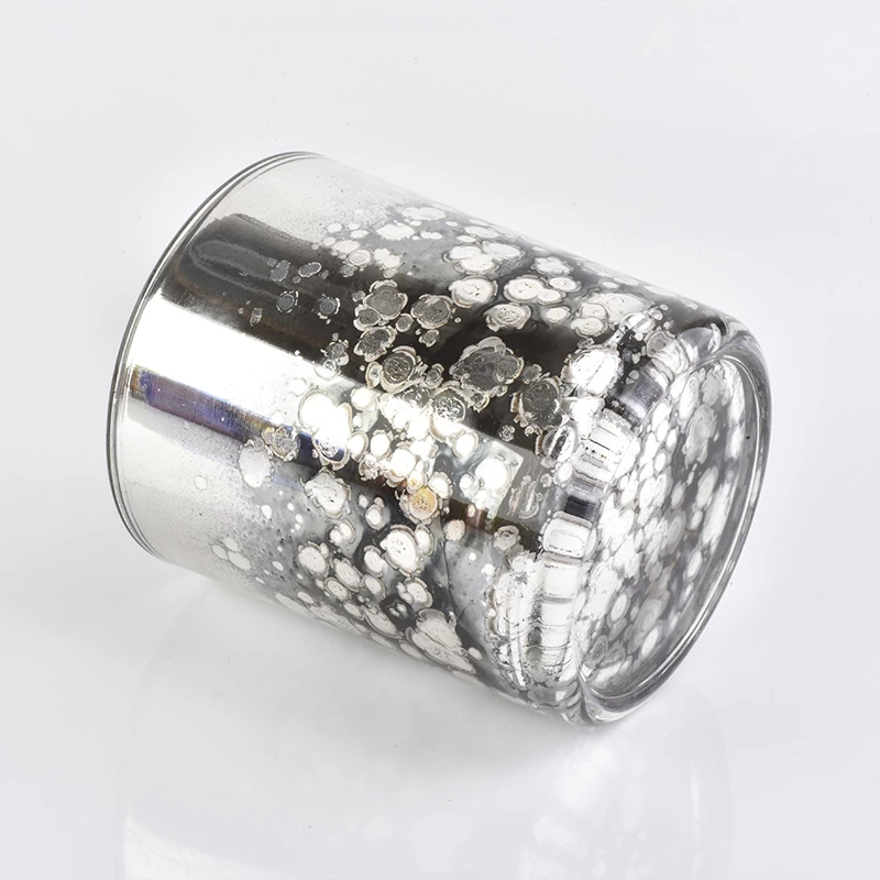  popular mercury sliver glass candle jar supply