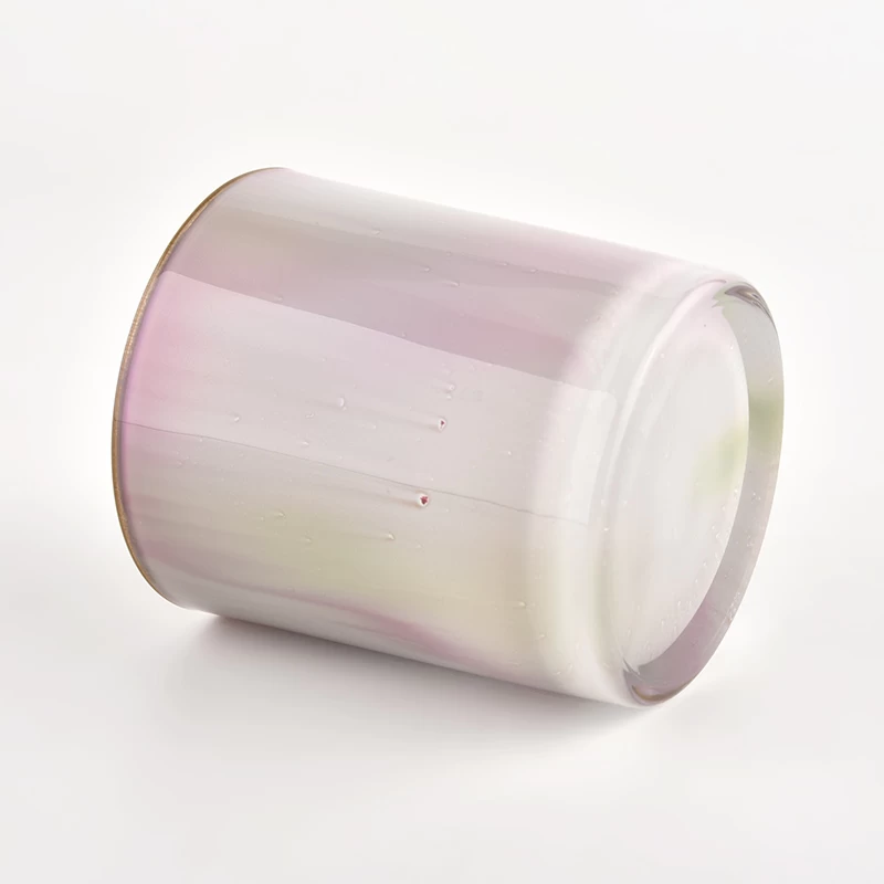 300ml inner colorful glass candle vessel for making 