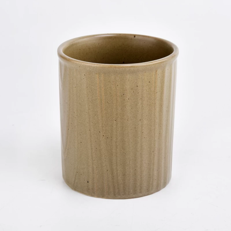 popular empty ceramic candle container 11oz candle holder wholesale 