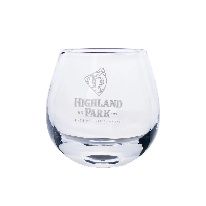 wine glass with decal