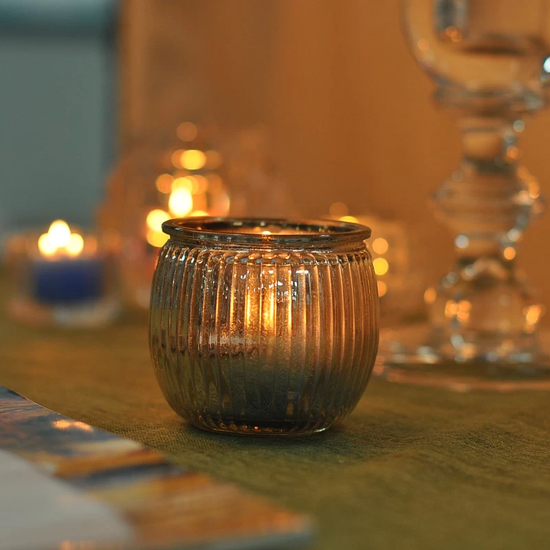 scented candle in glass jar for decoration