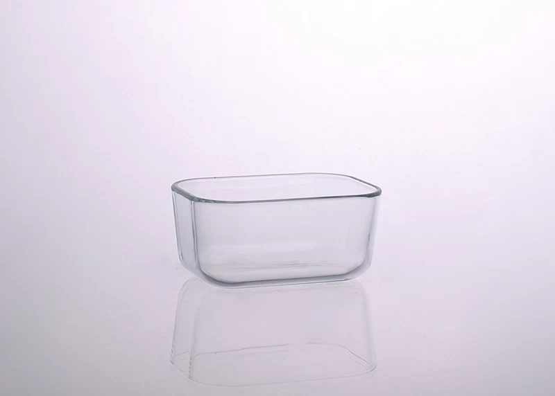 500ml microwave heat resistant food container oven glass bowl