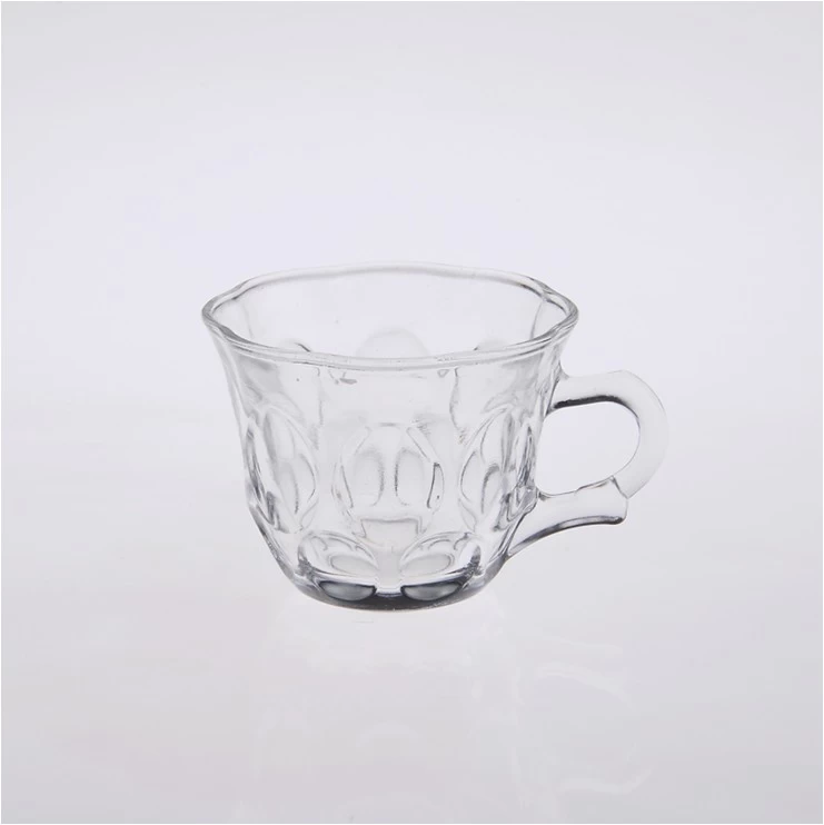glass coffe mug with handle