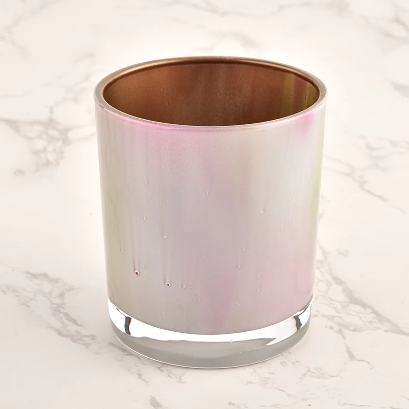 300ml inner colorful glass candle vessel for making 