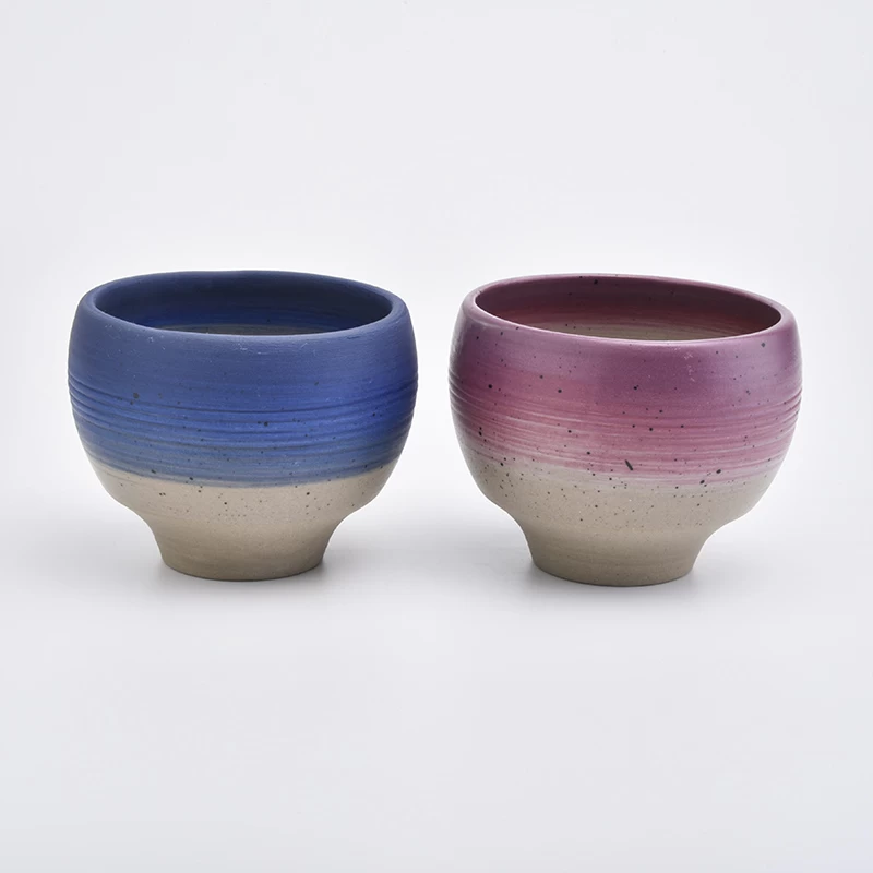 round ceramic candle bowl