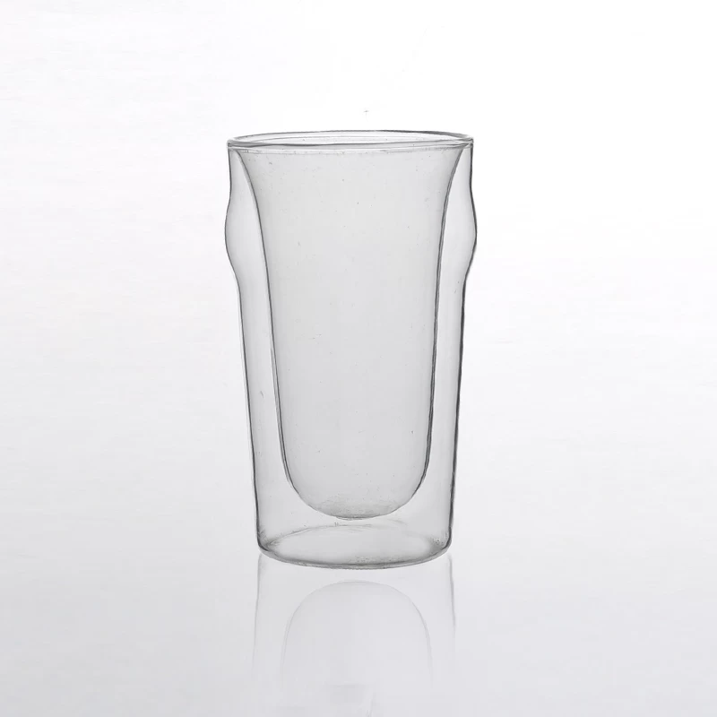 clear double wall glass for tea