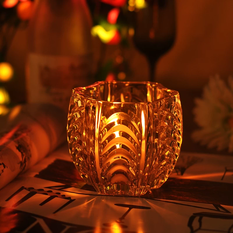 China supplier votive glass candle holder home decoration