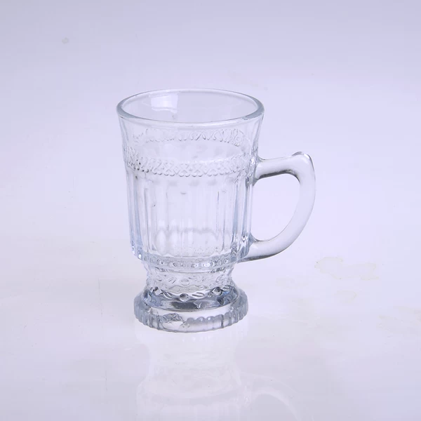 Clear glass cup for  restaurant