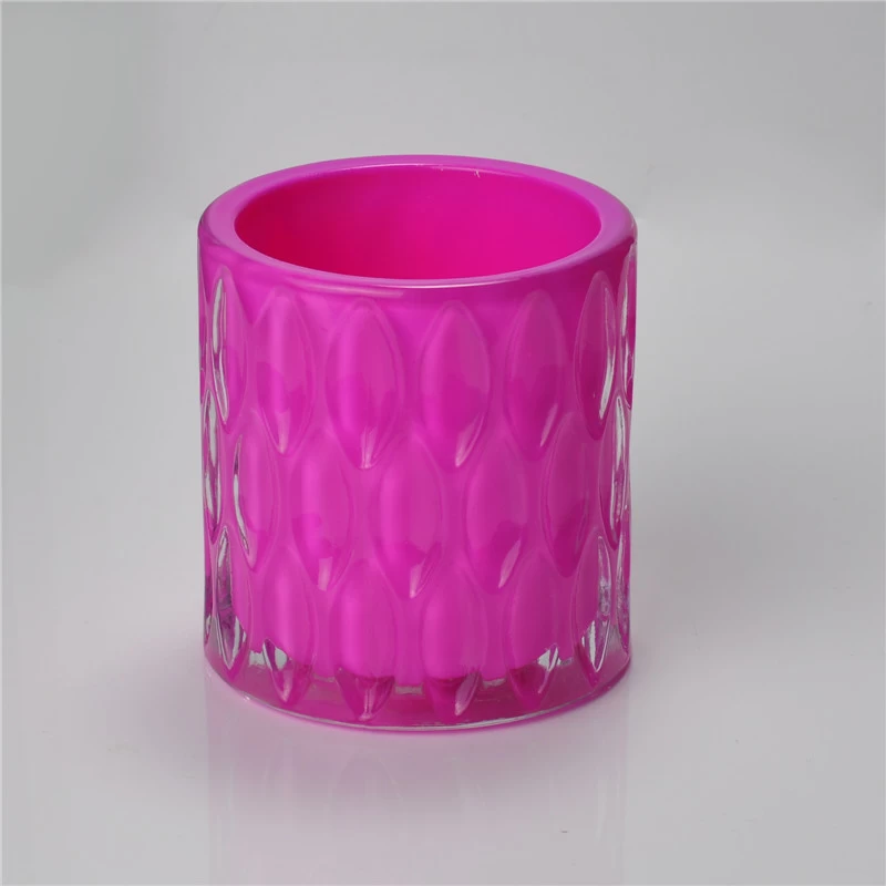 colored glass candle holder for tealight