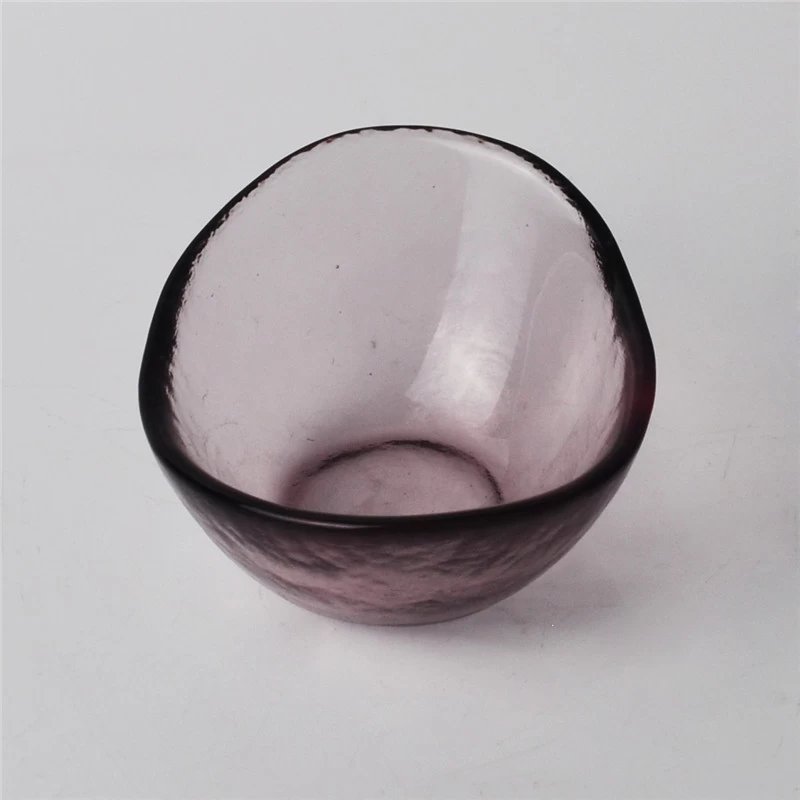 Hand Made Color Material Glass Candle Bowl Candle Container