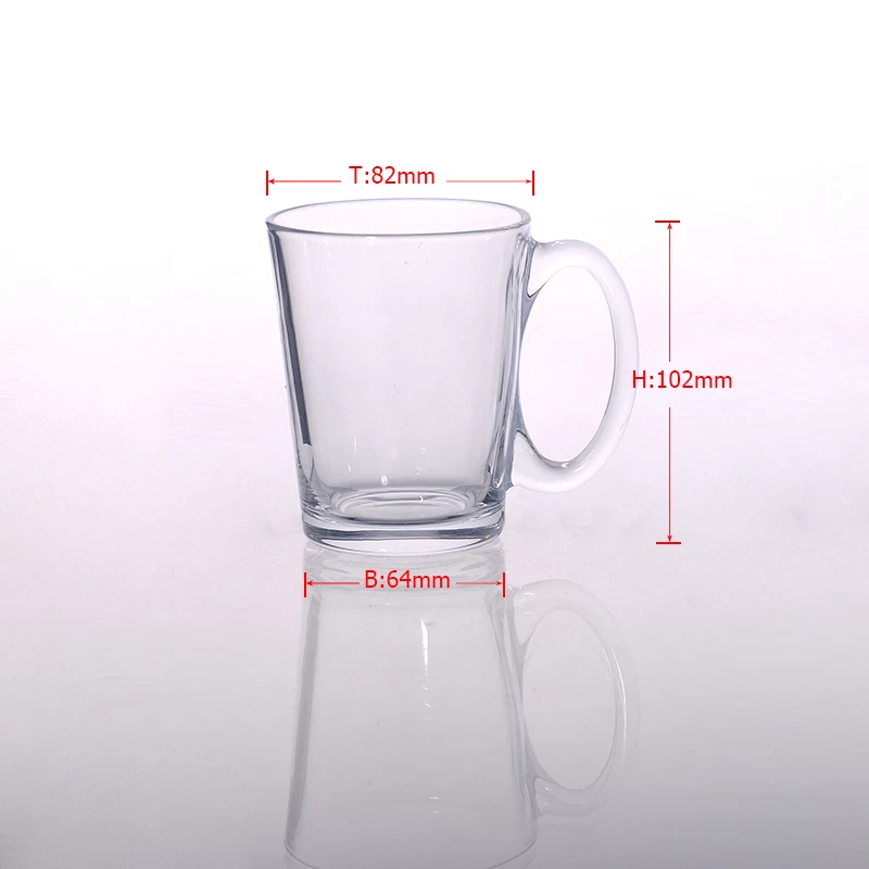 280mL High Quality Drinking Glass with Handle