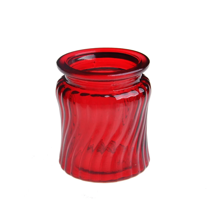 Wholesale custom colorful spray scented glass candle jar
