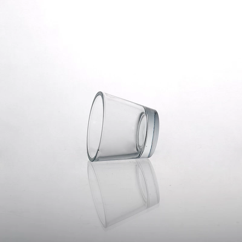 machine made glass candle cup