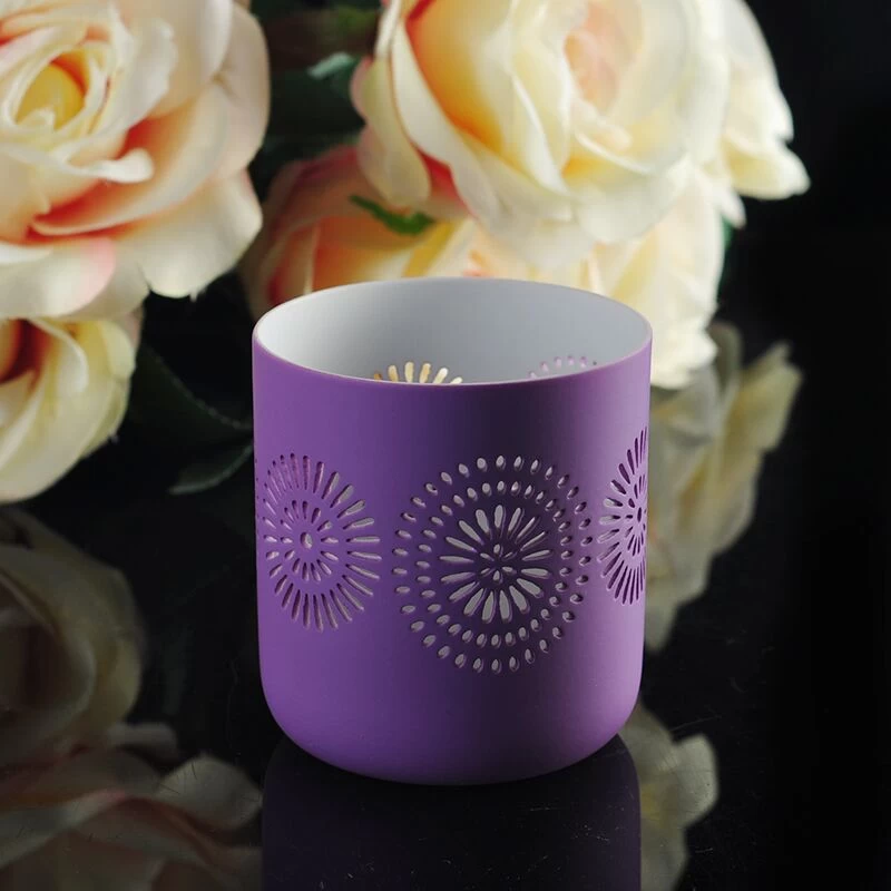 New pattern ceramic votive holder candle jars