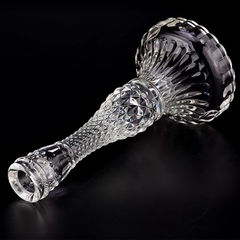 Wholesale Glass Candlestick High Footed Stand Candle Holder