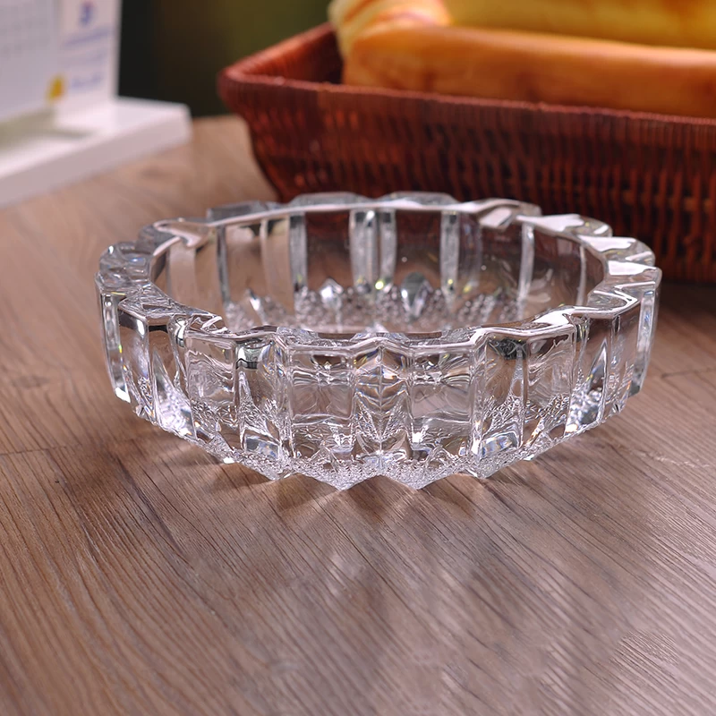 Elegant transparent glass ashtray wholesale