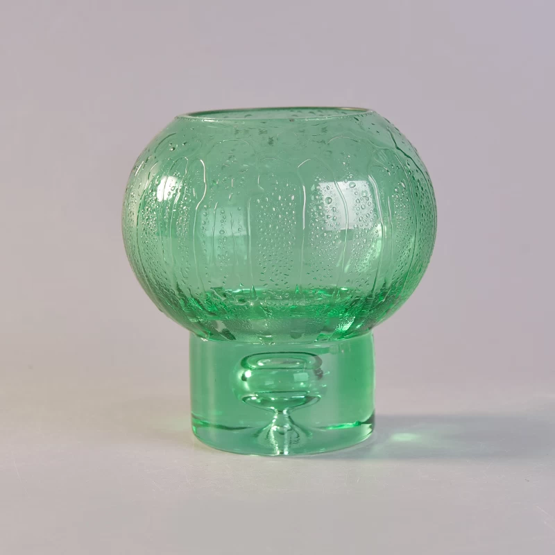 Green candle holder for wedding decoration