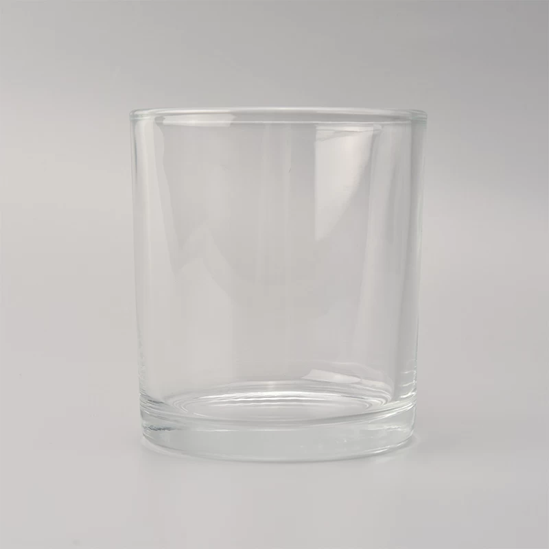 6oz capacity cylinder glass candle jar