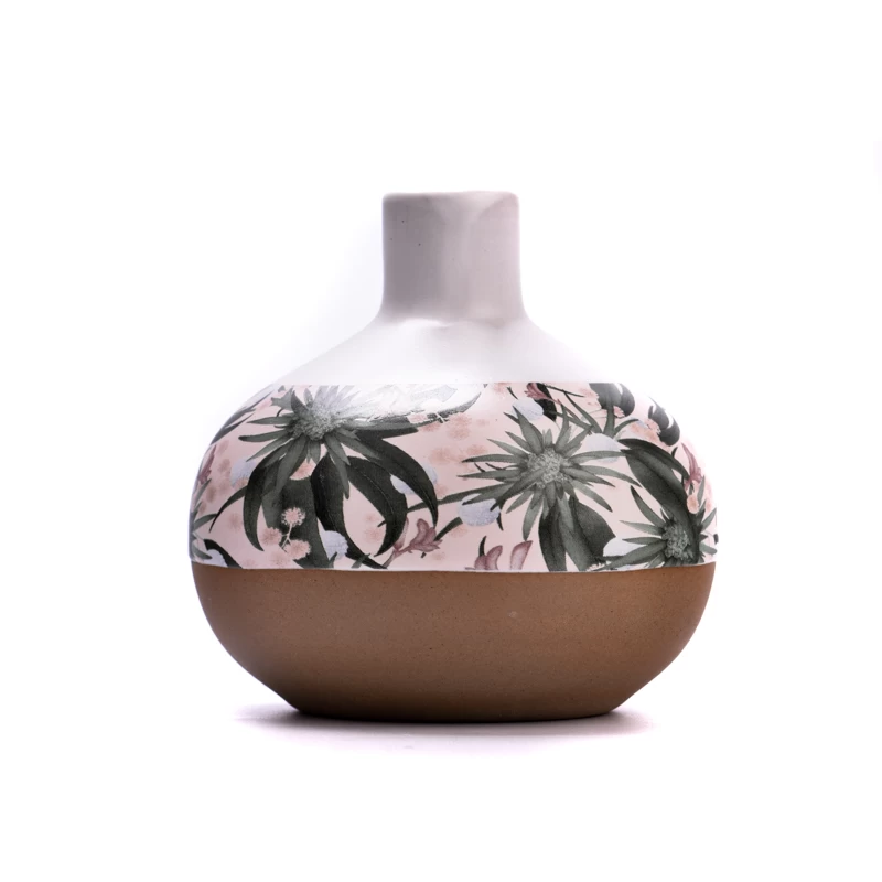 360ml bird grass tree pattern ceramic aromatherapy bottle
