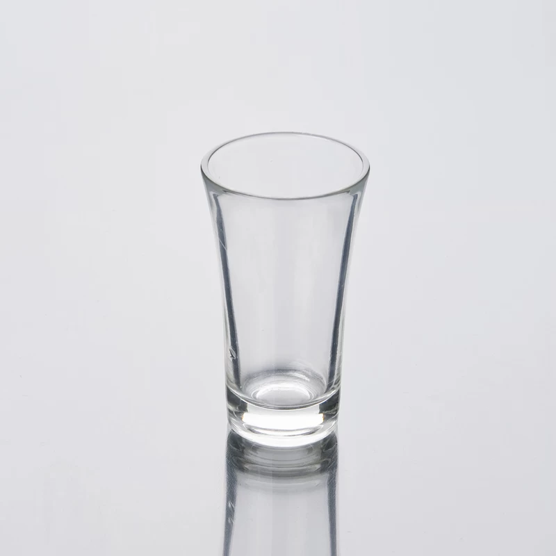 clear shot glass, white wine glass
