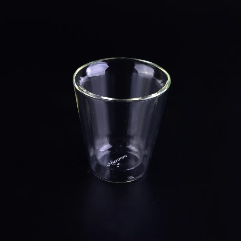 Mini 7ml Pyrex Clear Double Wall Glass Used for Wedding