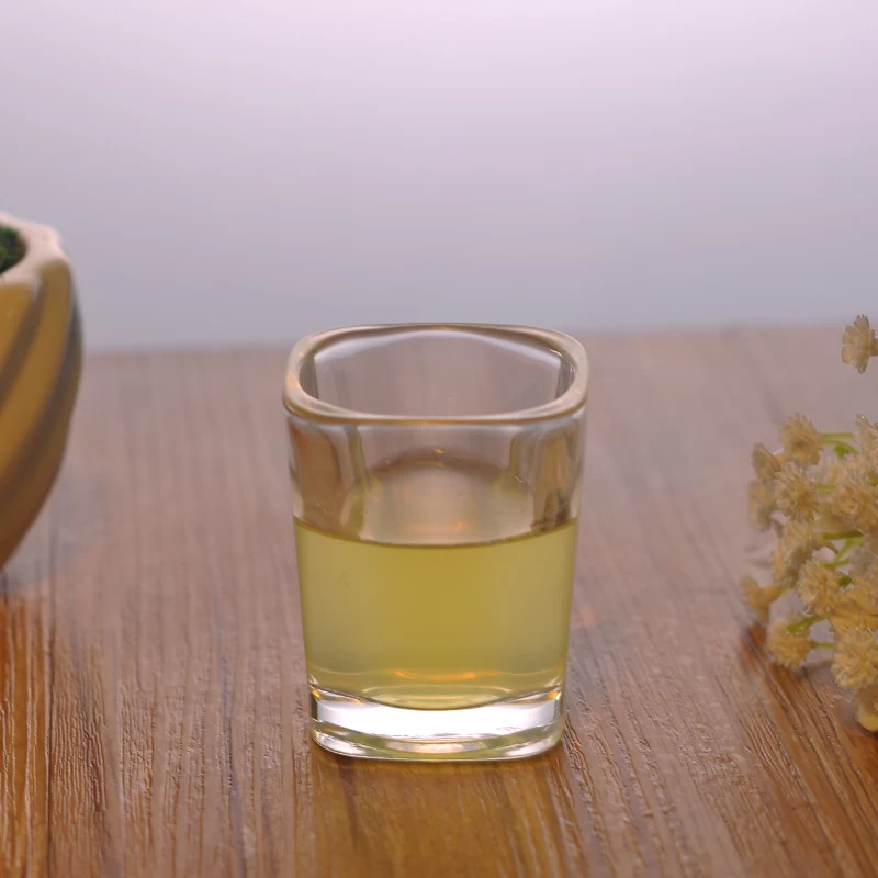 square shot glass cup