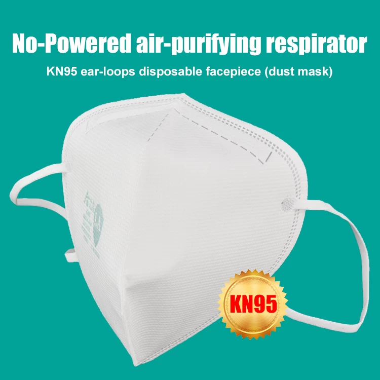 KN95 ear-loops No-Powered air-purifying respirator disposable facepiece