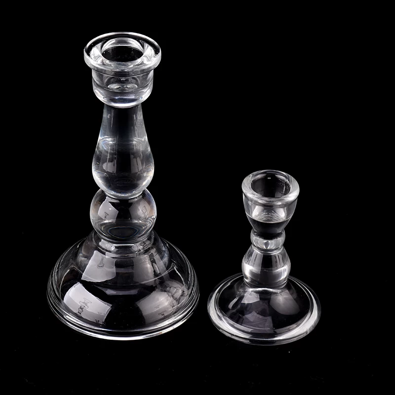 Wholesale Custom Glass Candle Holder Candlestick for Home Decor