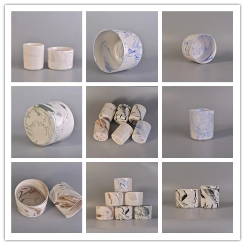 Wholesale hot popular marble ceramic candle holders
