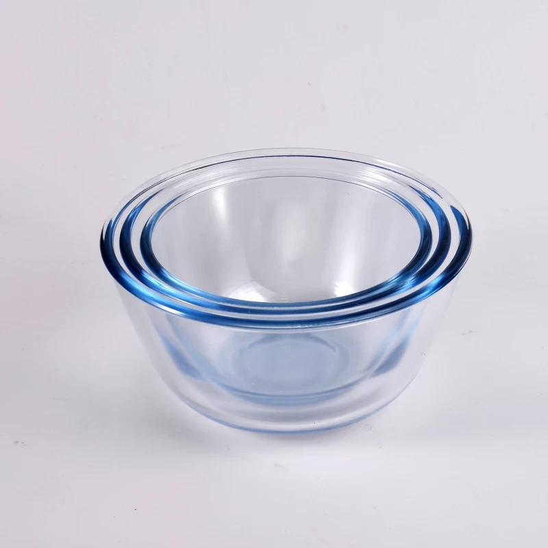 Blue Pyrex Glass  Food Container Bowl