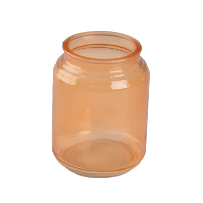 Amber wedding candle jar