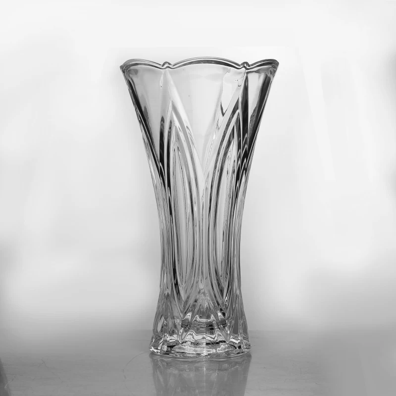 flower shape crystal glass flower vase/flower glass vase
