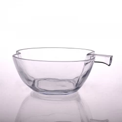 apple shape glass bowl