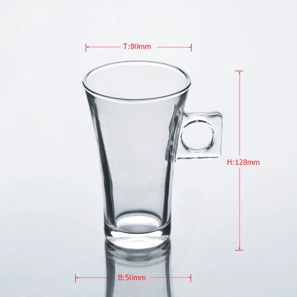 clear glass mugs with handles  