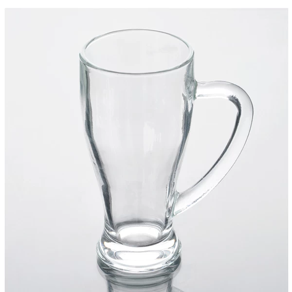 420mL Good Quality Bear Glass Drinking Glass with Handle