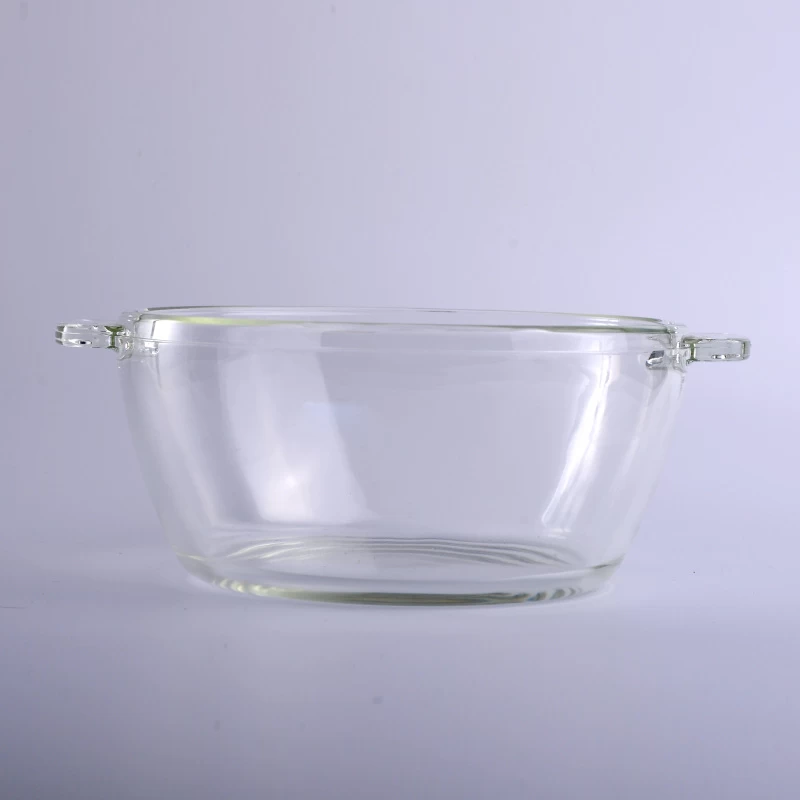 Microwave Oven Heat-resistant Glass Cake Bowl Dish With Lid