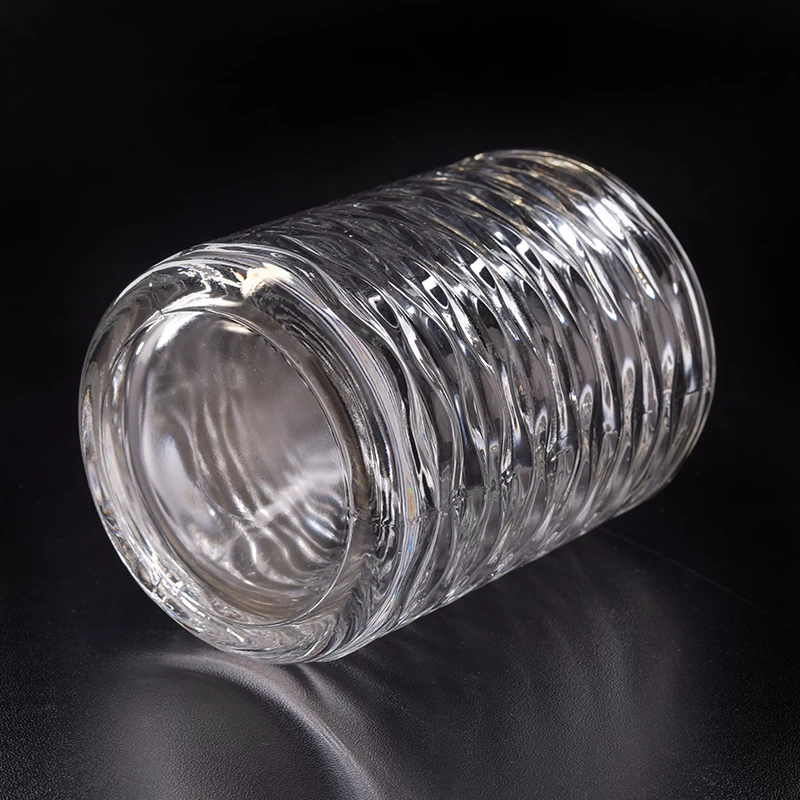 8oz wax filling cylinder empty glass votive candle jars