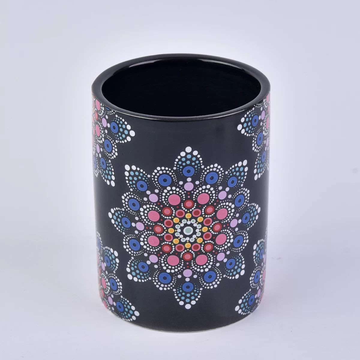 Black Ceramic Candle Jar 300ml
