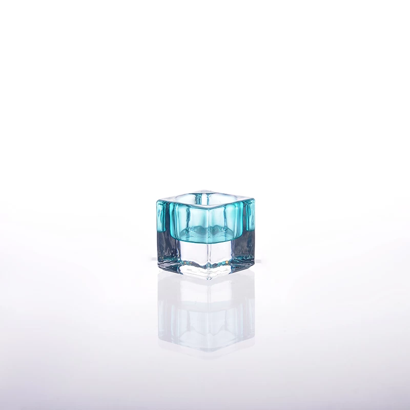 mini crystal glass candle holder
