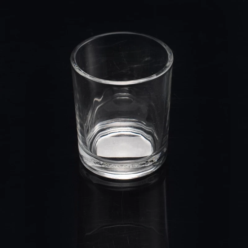 196ml clear home glass candle holder drinking glass cup